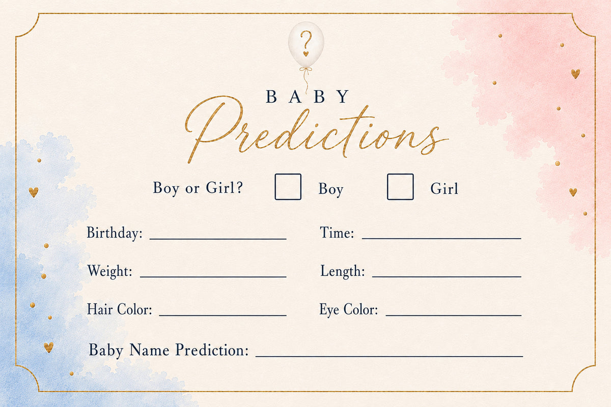 predictions card