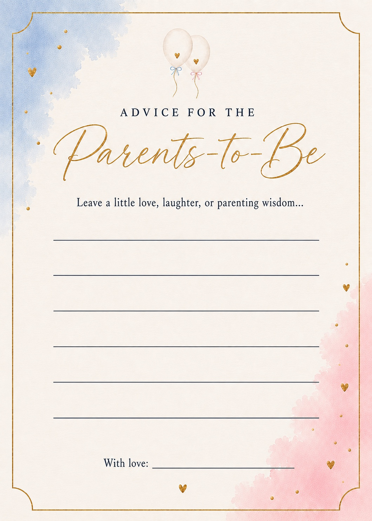 advice for parents card