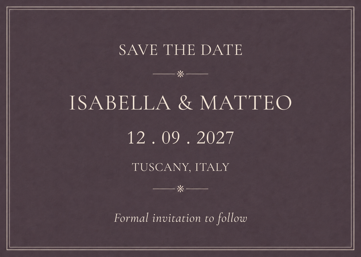 canva save the date
