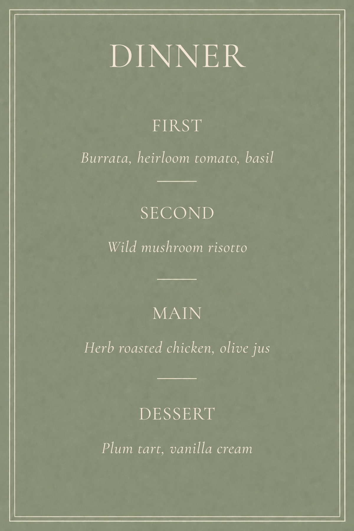 canva dinner